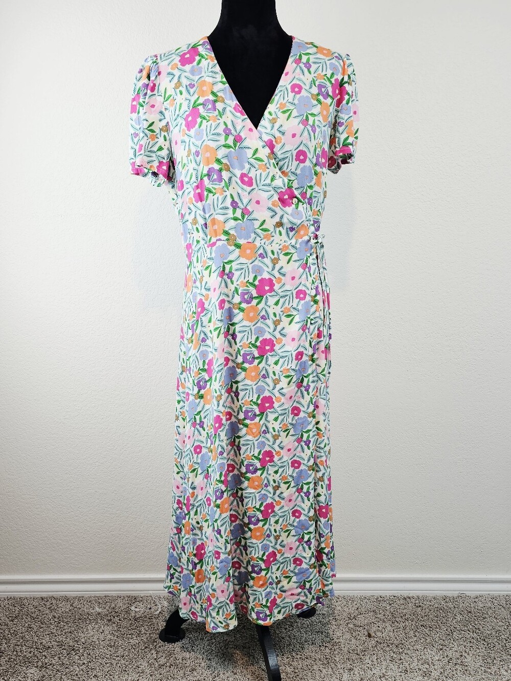 Les Essentiels de Monoprix Floral Printed Wrap Dress 42